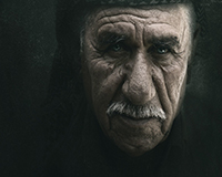 Grandfather with Beautiful eyes - Beautiful and Amazing eyes.